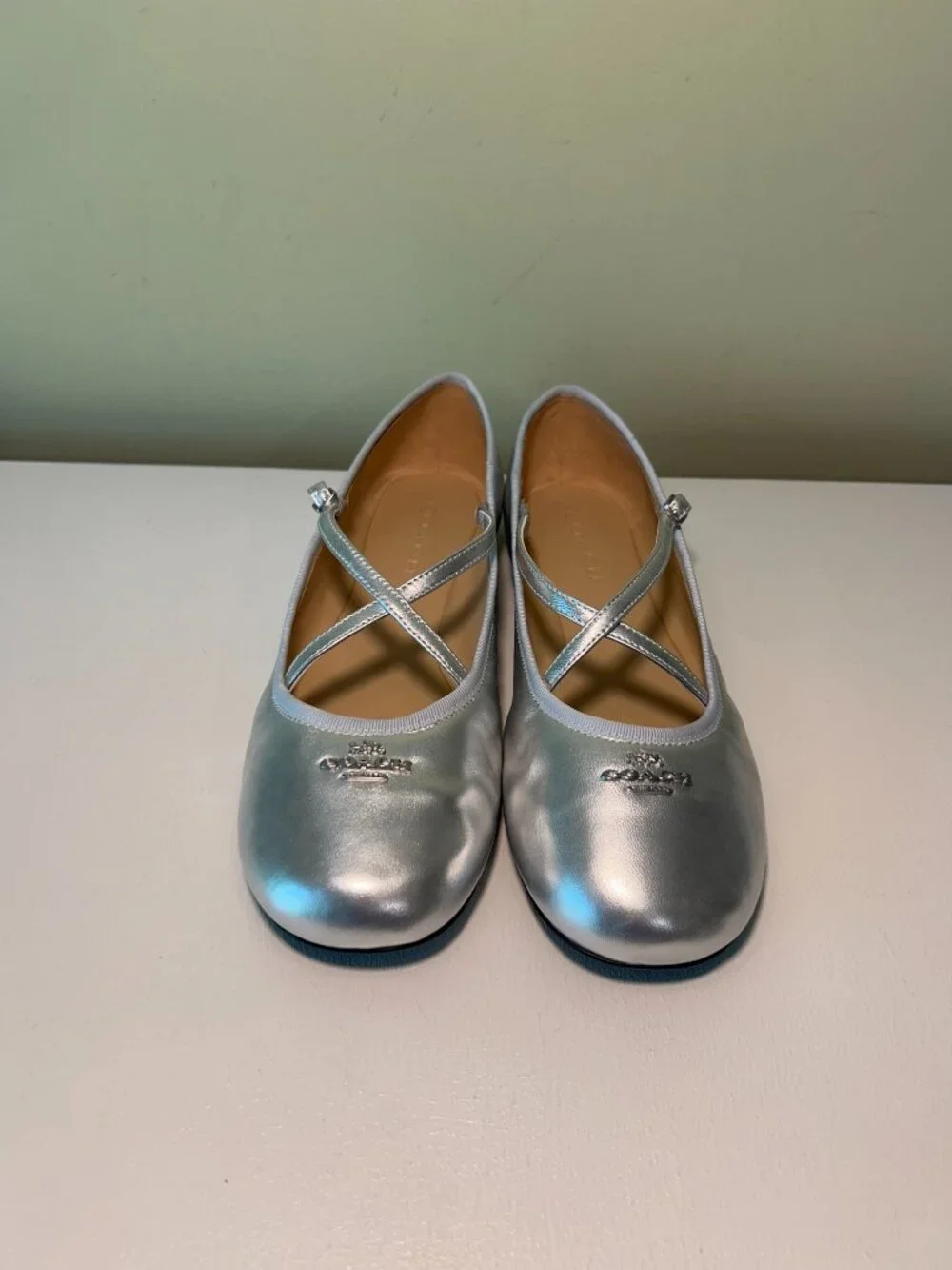 Coach Women's Phoebe Leather Ballet Flats